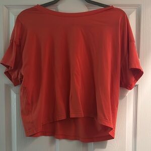 Casual Red Women's Top